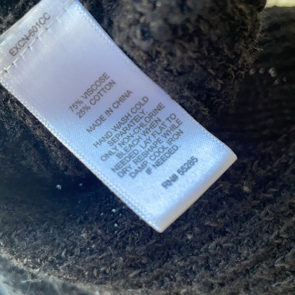 Express Tye Knot V Black Sweater Soft Comfy Sexy Size Med - Picture 10 of 11